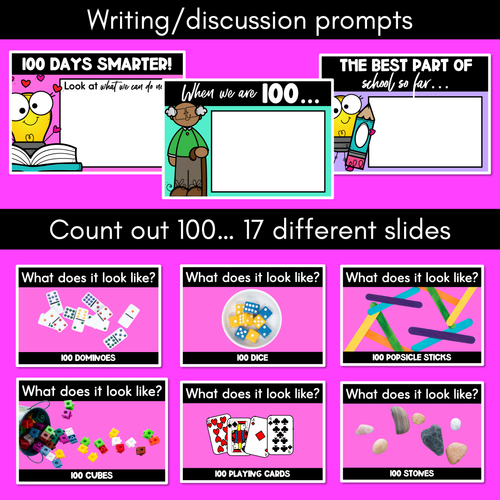 Resource preview 2 for 100 Days of School DIGITAL SLIDES - Celebrating the 100th Day of School