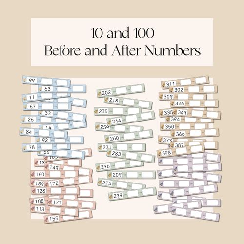 Resource preview 1 for 10 and 100 Before and After Numbers