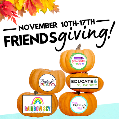 Resource preview 1 for FRIENDSGIVING Literacy & Math Bundle