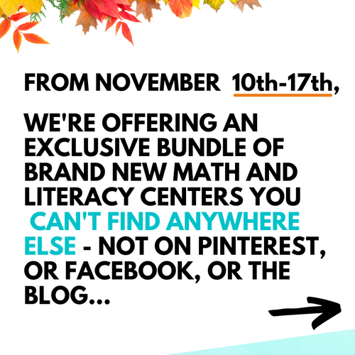 Resource preview 2 for FRIENDSGIVING Literacy & Math Bundle