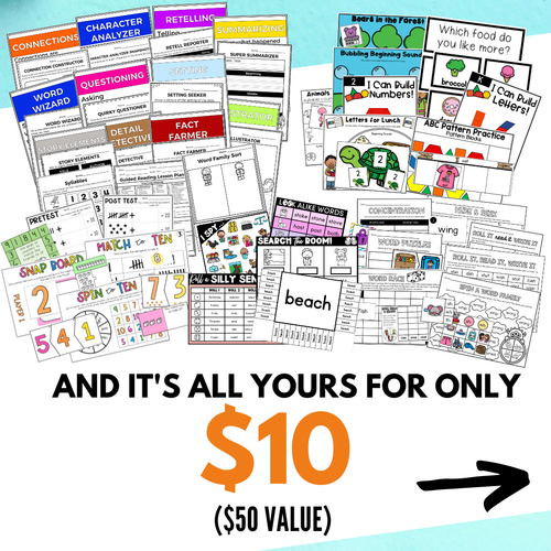 Resource preview 3 for FRIENDSGIVING Literacy & Math Bundle