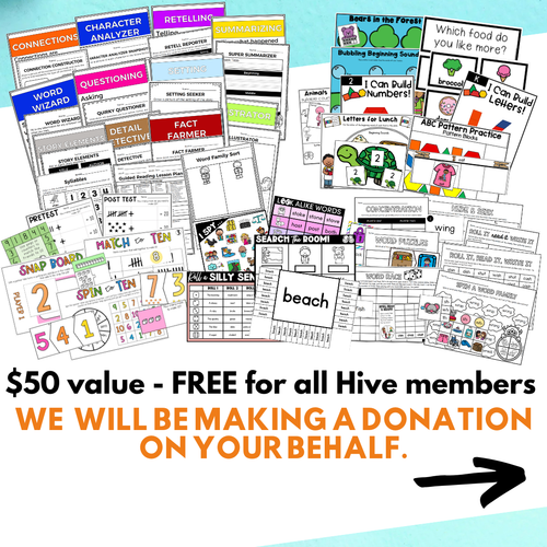 Resource preview 4 for FRIENDSGIVING Literacy & Math Bundle