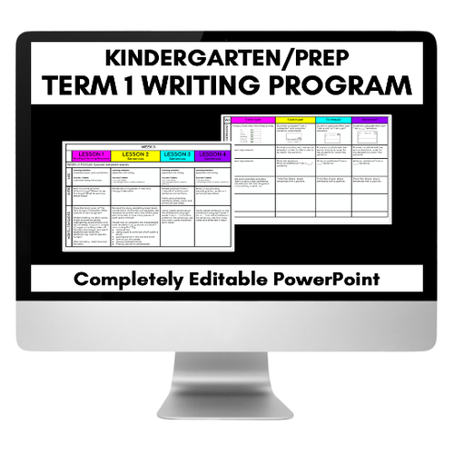 Resource preview 1 for TERM 1 WRITING UNIT OF WORK - Kindergarten & Prep Program