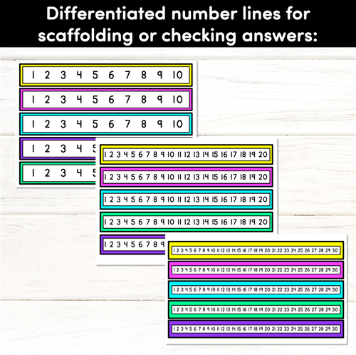 Resource preview 3 for Kindergarten Number Center - Disappearing Digits