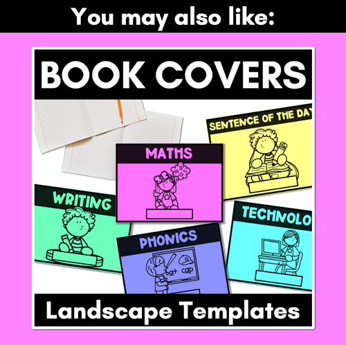 Resource preview 4 for Book Covers LANDSCAPE