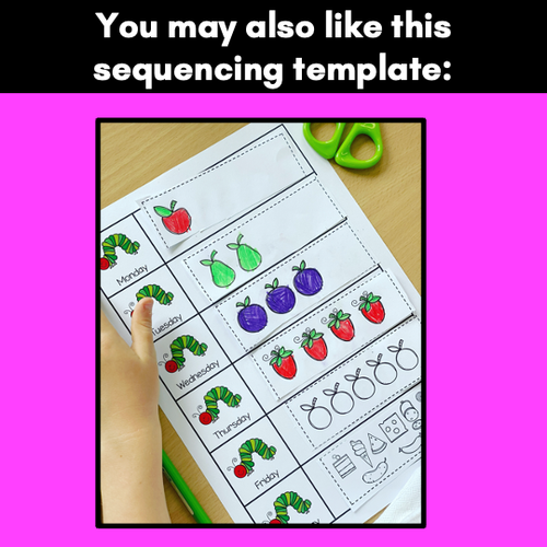 Resource preview 2 for The Very Hungry Caterpillar Sentence Writing Templates