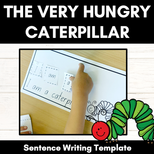 Resource preview 1 for The Very Hungry Caterpillar Sentence Writing Templates