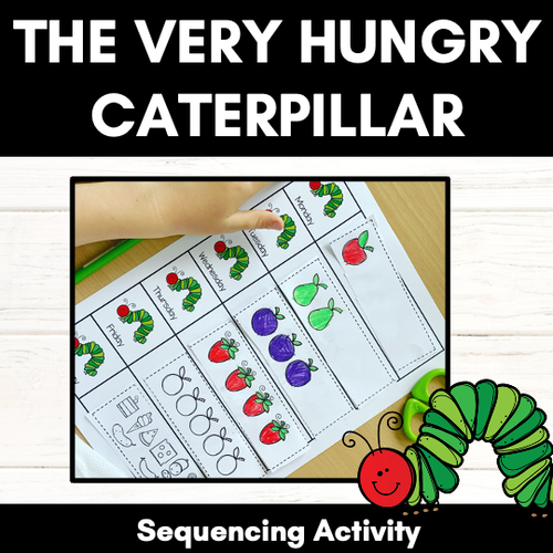 Resource preview 1 for The Very Hungry Caterpillar Sequencing Activity