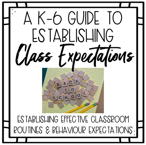 Resource preview 1 for Establishing Classroom Expectations - A K-6 Guide