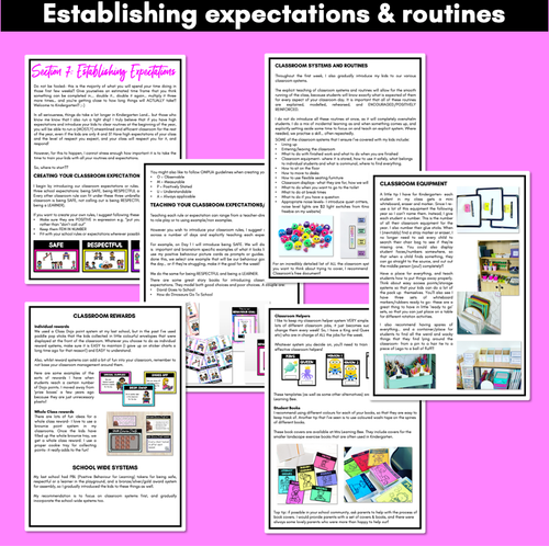 Resource preview 2 for Establishing Classroom Expectations - A K-6 Guide