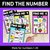 1 for Kindergarten Math Game - Find the Number - 1-20