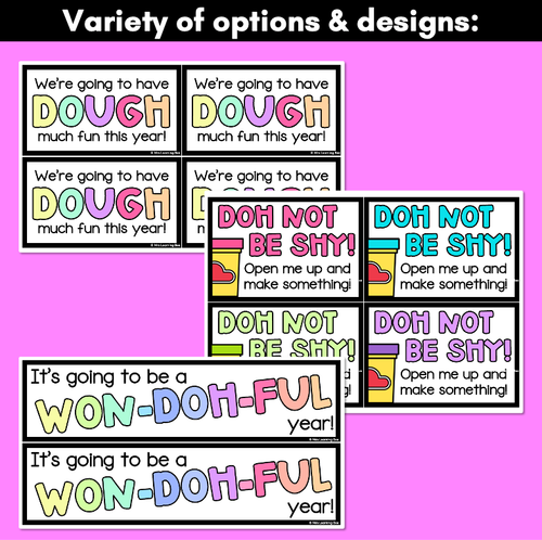 Resource preview 2 for Playdoh First Day of School Templates