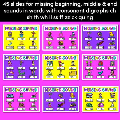 Resource preview 3 for Missing Sounds Digital Activity - Common Digraphs