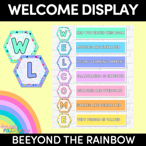 Welcome Door Display- The Kasey Rainbow Collection