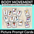 1 for Body Movement Picture Prompt Cards