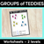 1 for Groups of Teddies - Differentiated Worksheets