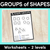 1 for Groups of Shapes- Differentiated Worksheets