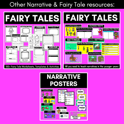 Resource preview 4 for Bump It Up Wall for K-2 Writing Classrooms: Fairy Tales and Narratives