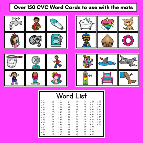 Resource preview 4 for SAY IT TAP IT MAP IT SPELL IT - CVC Orthographic Mapping Mats