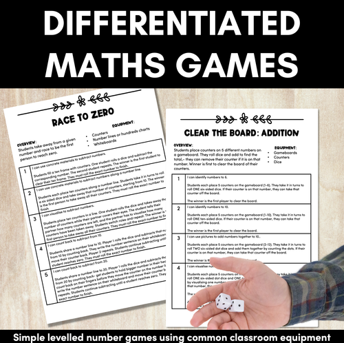 Resource preview 1 for K-2 Math Games