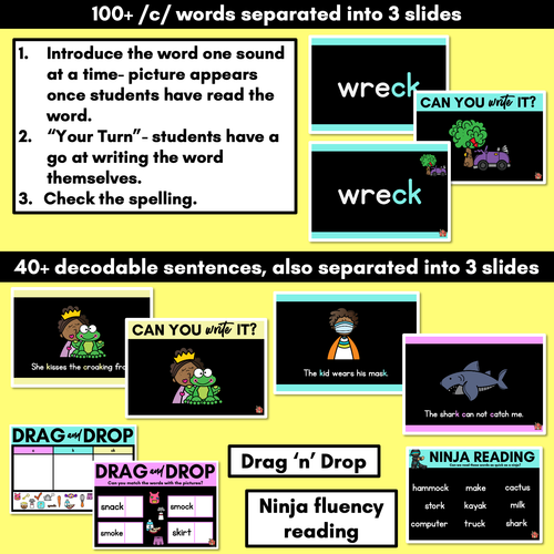 Resource preview 3 for Consonant Sound C PowerPoint - C K CK