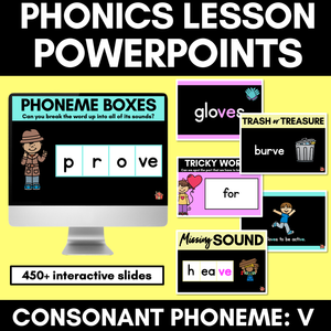 Consonant Sound V PowerPoint - V VE