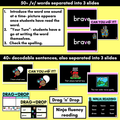 Resource preview 3 for Consonant Sound V PowerPoint - V VE