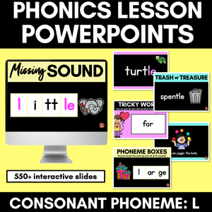 Consonant Sound L PowerPoint - L LL LE