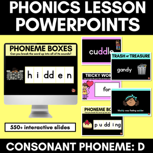 Consonant Sound D PowerPoint - D DD ED