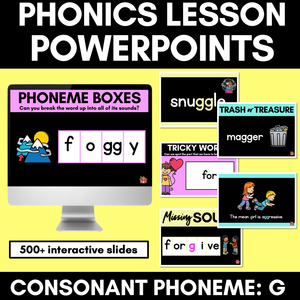 Consonant Sound G PowerPoint - G GG