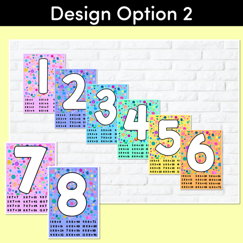 Resource preview 3 for MULTIPLES & SKIP COUNTING POSTERS - The Kasey Rainbow Collection - Rainbow Speckles