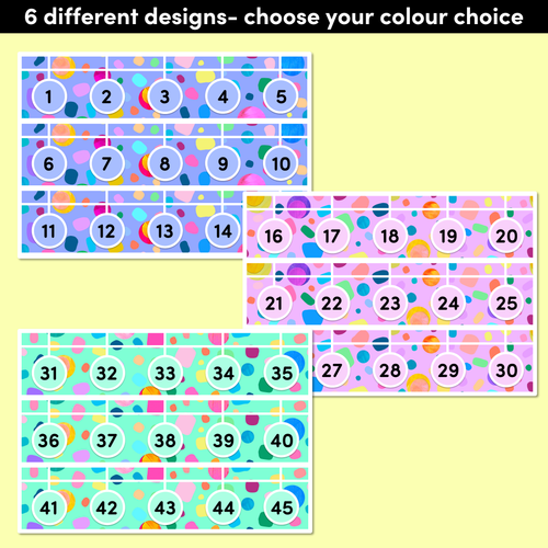 Resource preview 2 for NUMBER LINE DISPLAY - The Kasey Rainbow Collection