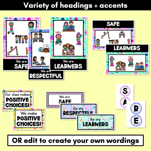 Resource preview 3 for Positive Behaviour for Learning Posters - The Kasey Rainbow Collection