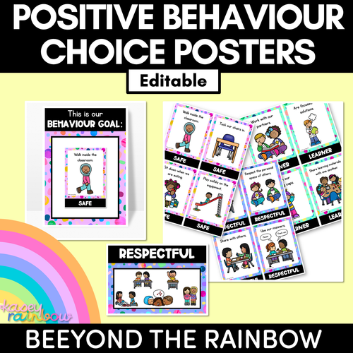 Resource preview 1 for Positive Behaviour for Learning Posters - The Kasey Rainbow Collection