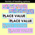 4 for PLACE VALUE POSTERS - The Kasey Rainbow Collection - Rainbow Block Colours