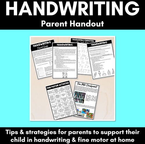 Resource preview 1 for Handwriting Parent Handout