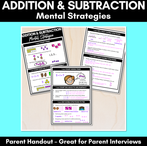 Resource preview 1 for Mental Addition and Subtraction Strategies Overview