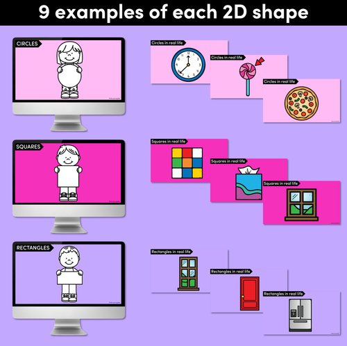 Resource preview 2 for 2D Shapes in Real Life Digital Slides