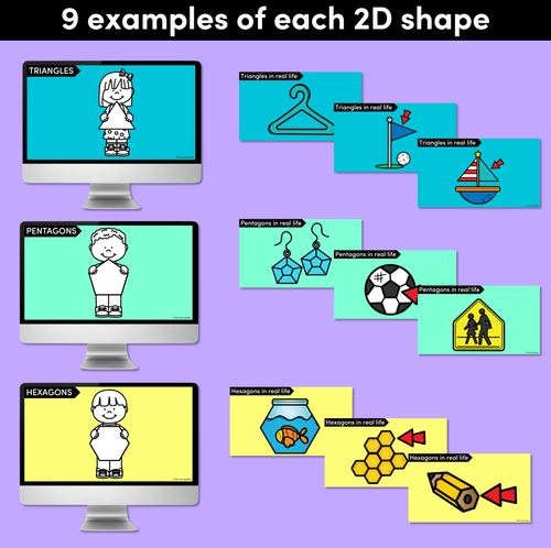 Resource preview 3 for 2D Shapes in Real Life Digital Slides