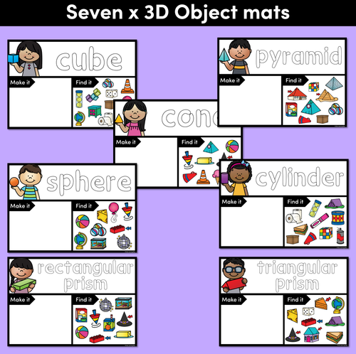 Resource preview 3 for 3D Object Playdough Mats