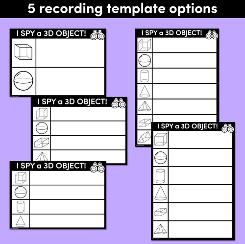 Resource preview 2 for 3D Object Hunt - Differentiated