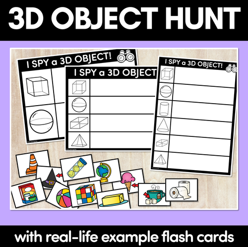 Resource preview 1 for 3D Object Hunt - Differentiated