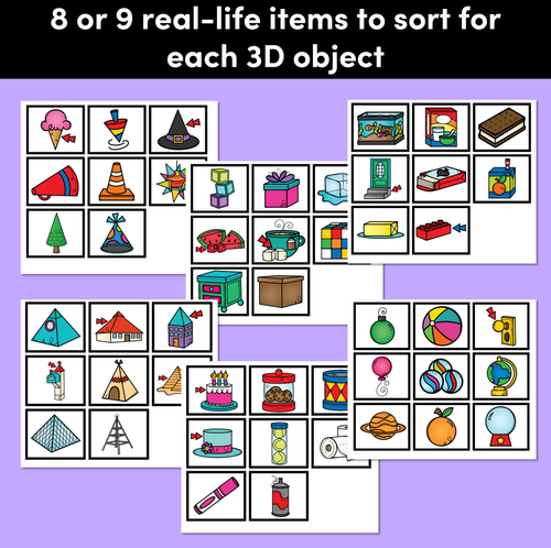 Resource preview 3 for 3D Objects in Real Life - Sorting Mats