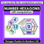 4 for Number Hexagons 1-20 - Kindergarten Maths Puzzle with number pictures