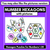 4 for Number Hexagons 1-20 - Kindergarten Maths Puzzle with manipulatives