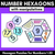 1 for Number Hexagons 1-20 - Kindergarten Maths Puzzle with manipulatives