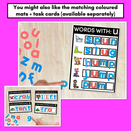 Resource preview 4 for CVCC CCVC WORD BUILDING WORKSHEETS - Cut & Paste Phonics Printables