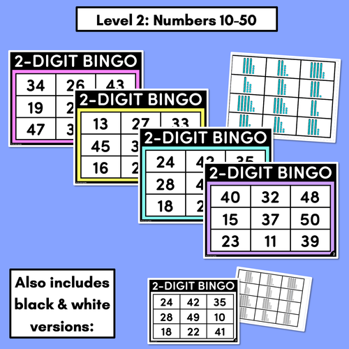 Resource preview 3 for 2-Digit Number Bingo with MAB Blocks