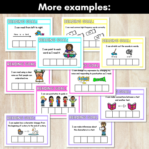 Resource preview 2 for EDITABLE Reading Goals - Individual Student Learning Goals