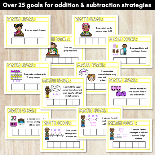 Resource preview 3 for EDITABLE Math Goals - Individual Student Learning Goals